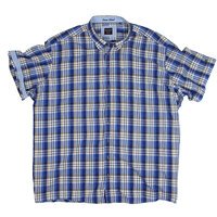 Casa Moda 219141 Cotton Linen Multi Check with Contrast Shirt