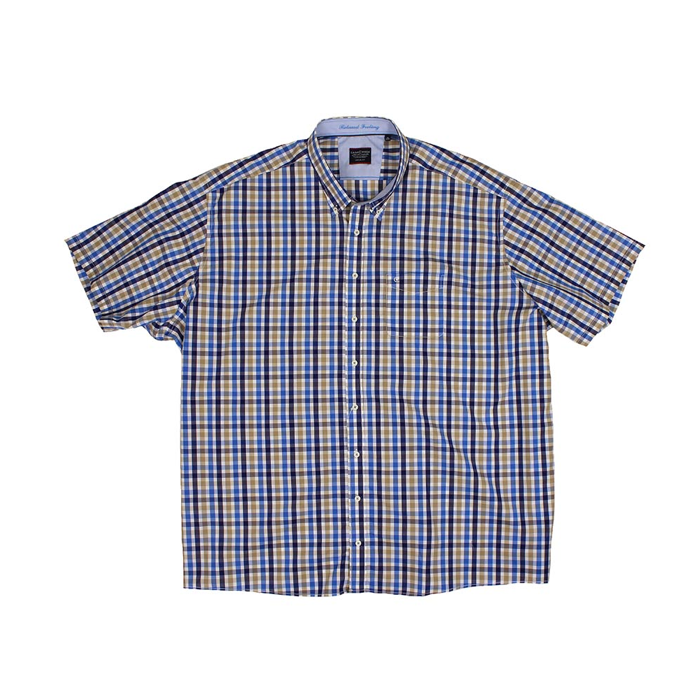 Casa Moda 22102 Cotton Casual Fit Mini Check Shirt