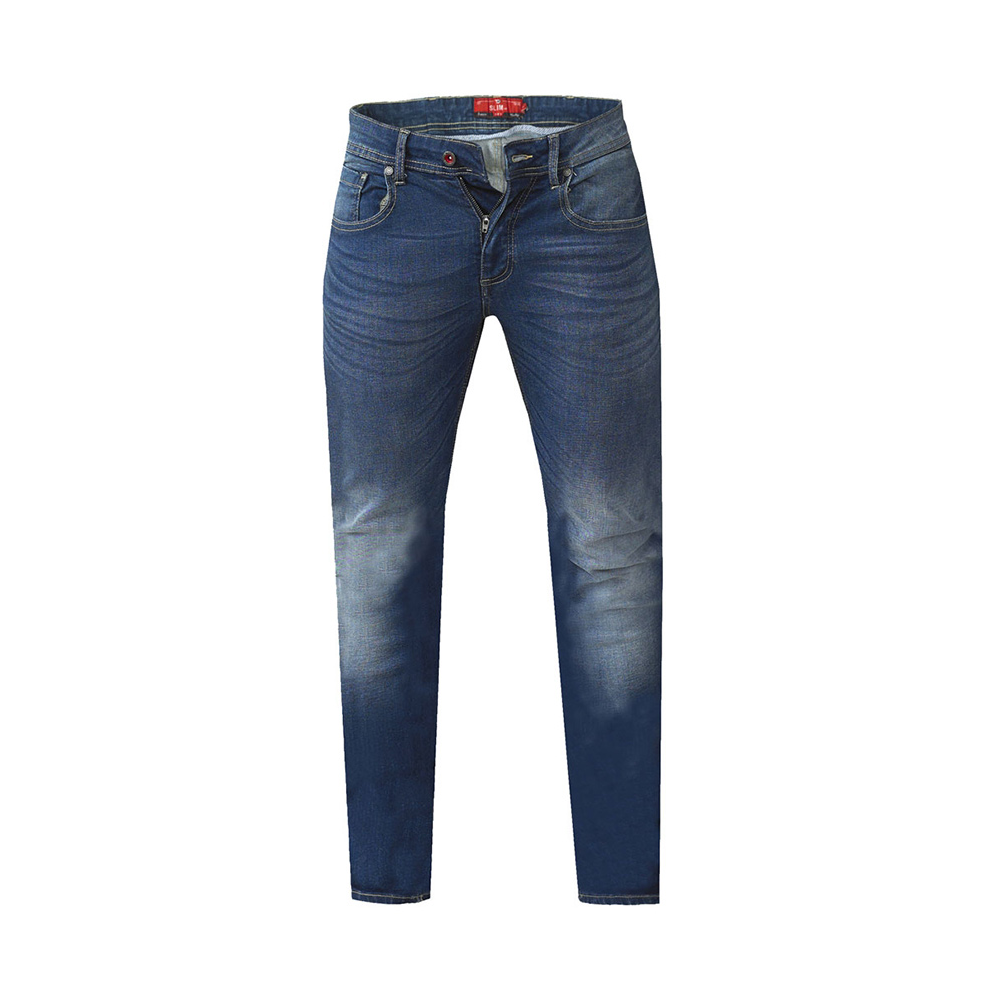 D555 15495 Stretch Denim Tapered Leg Stonewash Jean