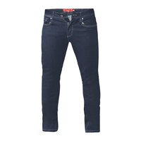 D555 15497 Stretch Denim Tapered Leg Plain Wash Jean