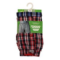 D555 2017  Soft Touch Luxury Cotton Plaid 2 Pack Boxer