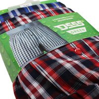 D555 2017  Soft Touch Luxury Cotton Plaid 2 Pack Boxer