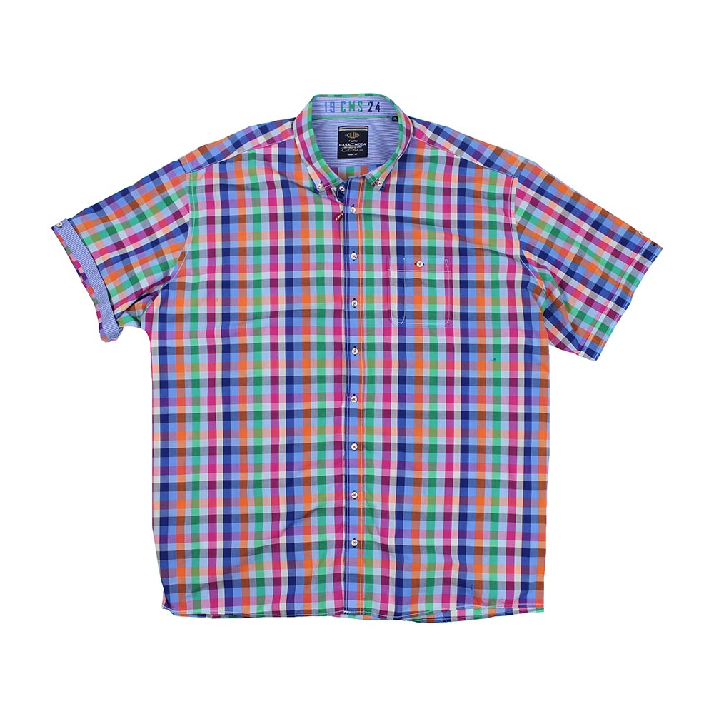 Casa Moda 22271 Cotton Small Pane Check Shirt