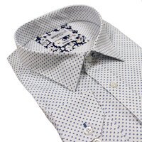 Brooksfield 1552 Cotton Dot Arrow Pattern Fashion Shirt