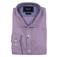 Brooksfield 1561 Luxe Cotton Dash Pattern Fashion Shirt