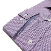 Brooksfield 1561 Luxe Cotton Dash Pattern Fashion Shirt