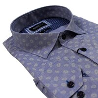 Brooksfield 1562 Luxe Cotton Paisley Motif Pattern Fashion Shirt