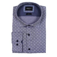 Brooksfield 1562 Luxe Cotton Paisley Motif Pattern Fashion Shirt