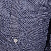 Casa Moda 4830053 Cotton Full Zip Textured Weave Knit