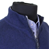 Casa Moda 4830066 Cotton Full Zip Ribbed Weave Knit