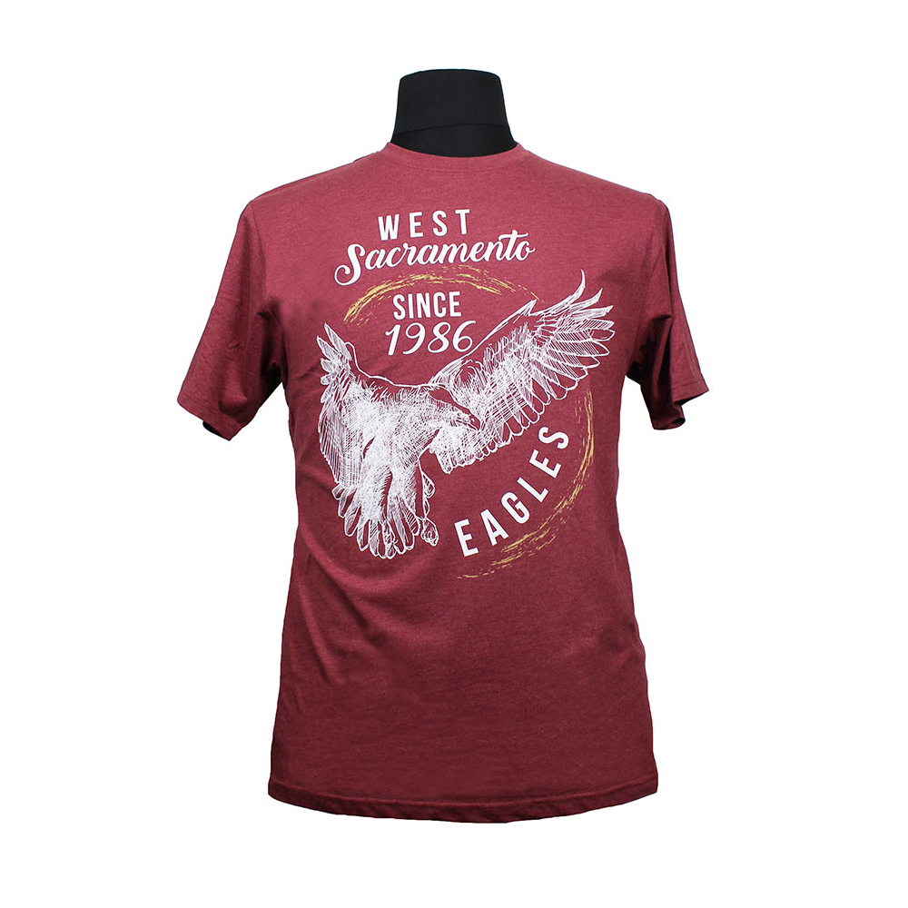 Kam 5230 Cotton Mix West Sacramento Eagles Print Tee