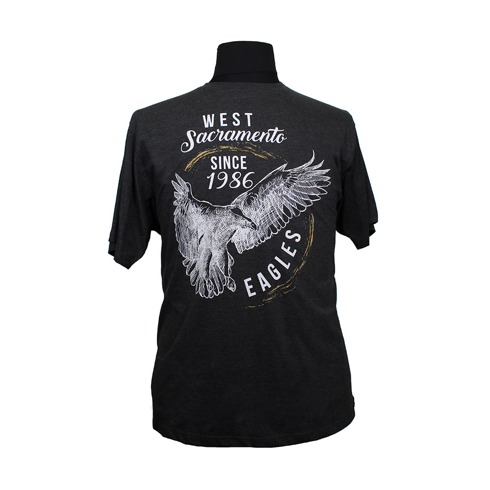 Kam 5230 Cotton Mix West Sacramento Eagles Print Tee