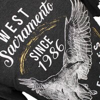 Kam 5230 Cotton Mix West Sacramento Eagles Print Tee