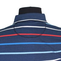 Casa Moda 310600 Cotton Mix Horizontal Stripe Polo with Pocket