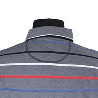 Casa Moda 310600 Cotton Mix Horizontal Stripe Polo with Pocket