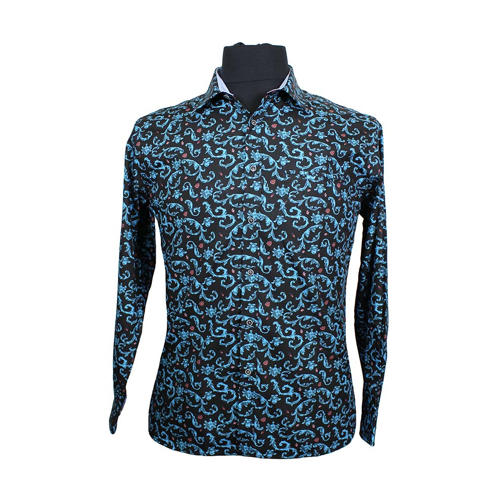 Berlin L438 Cotton Ornate Print Shirt