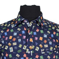 Berlin L464 Cotton Postage Print Shirt