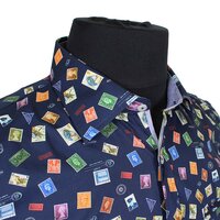 Berlin L464 Cotton Postage Print Shirt