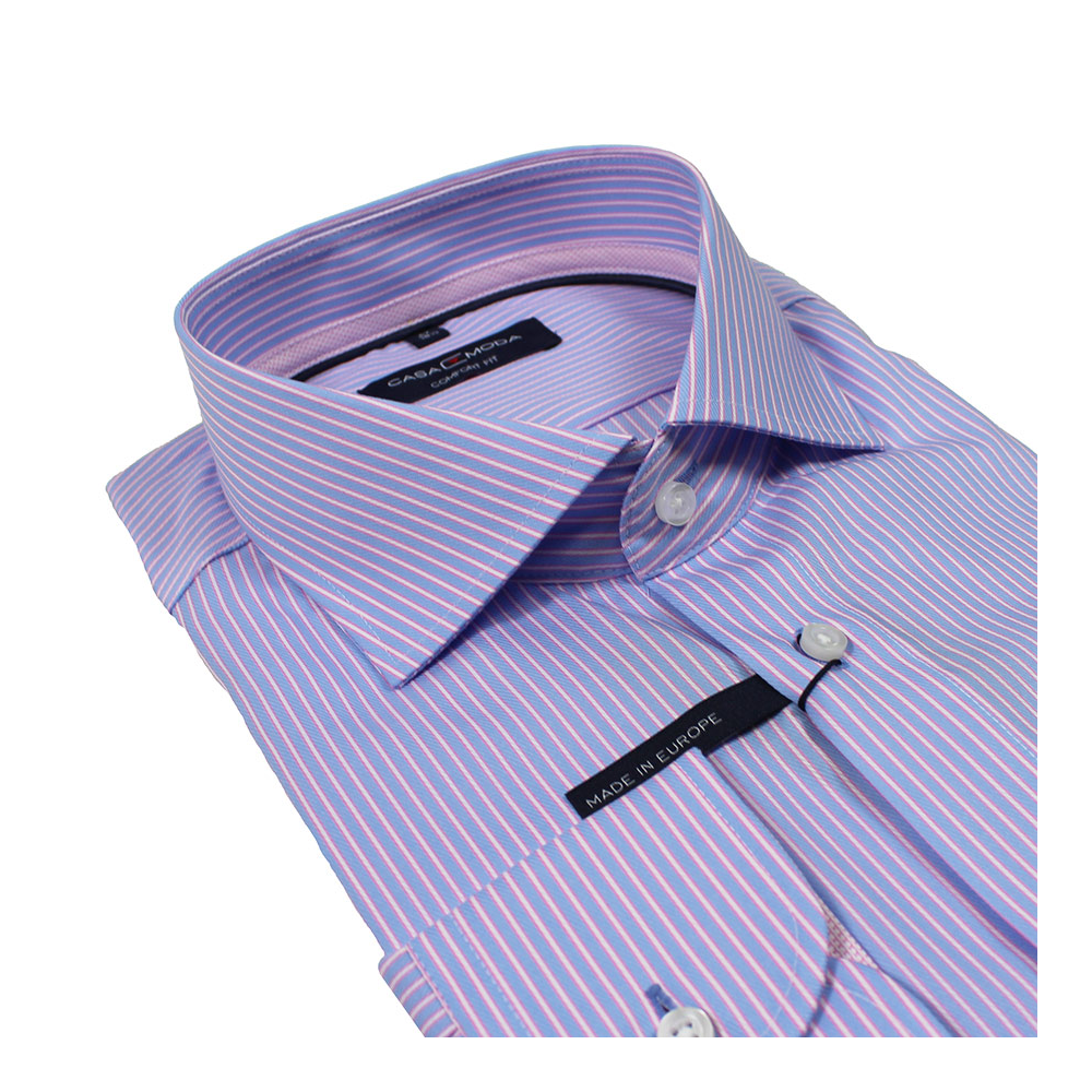 Casa Moda 3151600 Pure Cotton Vertical Stripe Fashion Shirt