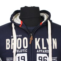D555 16158 Cotton Fleece Mix Brooklyn Sports Team Logo Hoodie