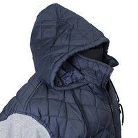 D555 13141 Puffer Zip Front with Fleece Sleeve Jacket