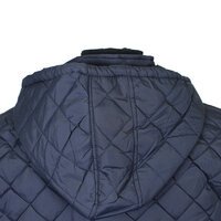 D555 13141 Puffer Zip Front with Fleece Sleeve Jacket