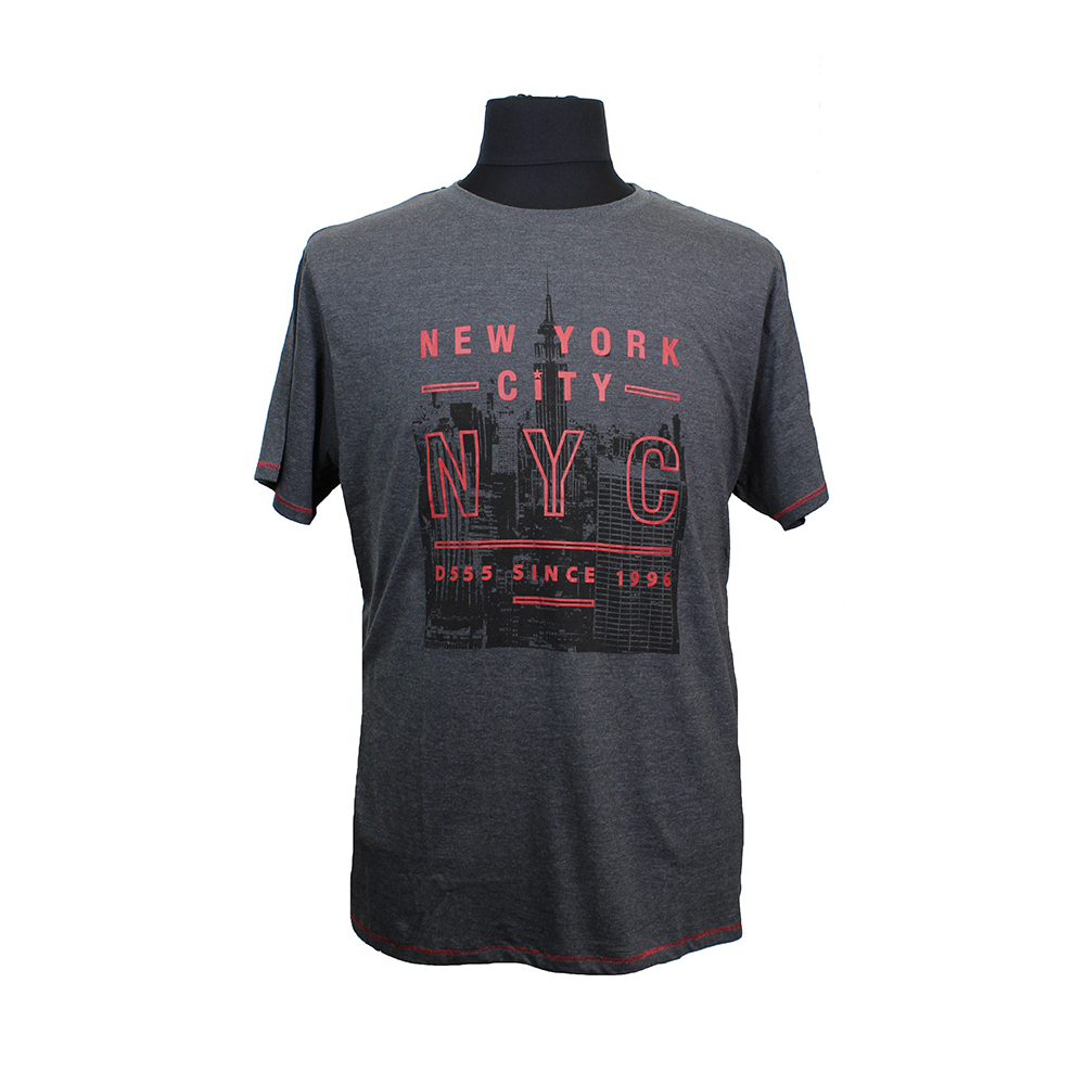 D555 16176 Cotton Rich New York City NYC Logo Fashion Tee