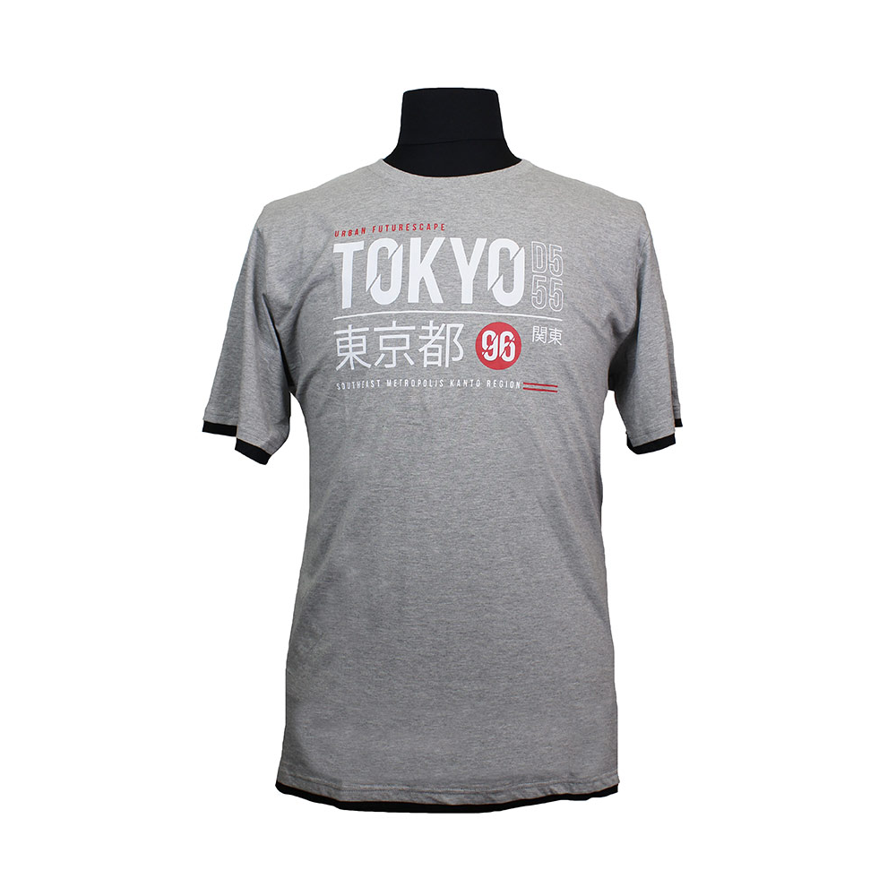 D555 16179 Cotton  Tokyo Urban Print Fashion Tee