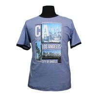 D555 16181 Cotton City of Angels Print Fashion Tee