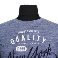 D555 16177 Cotton Mix Downtown NYC Logo Fashion Tee