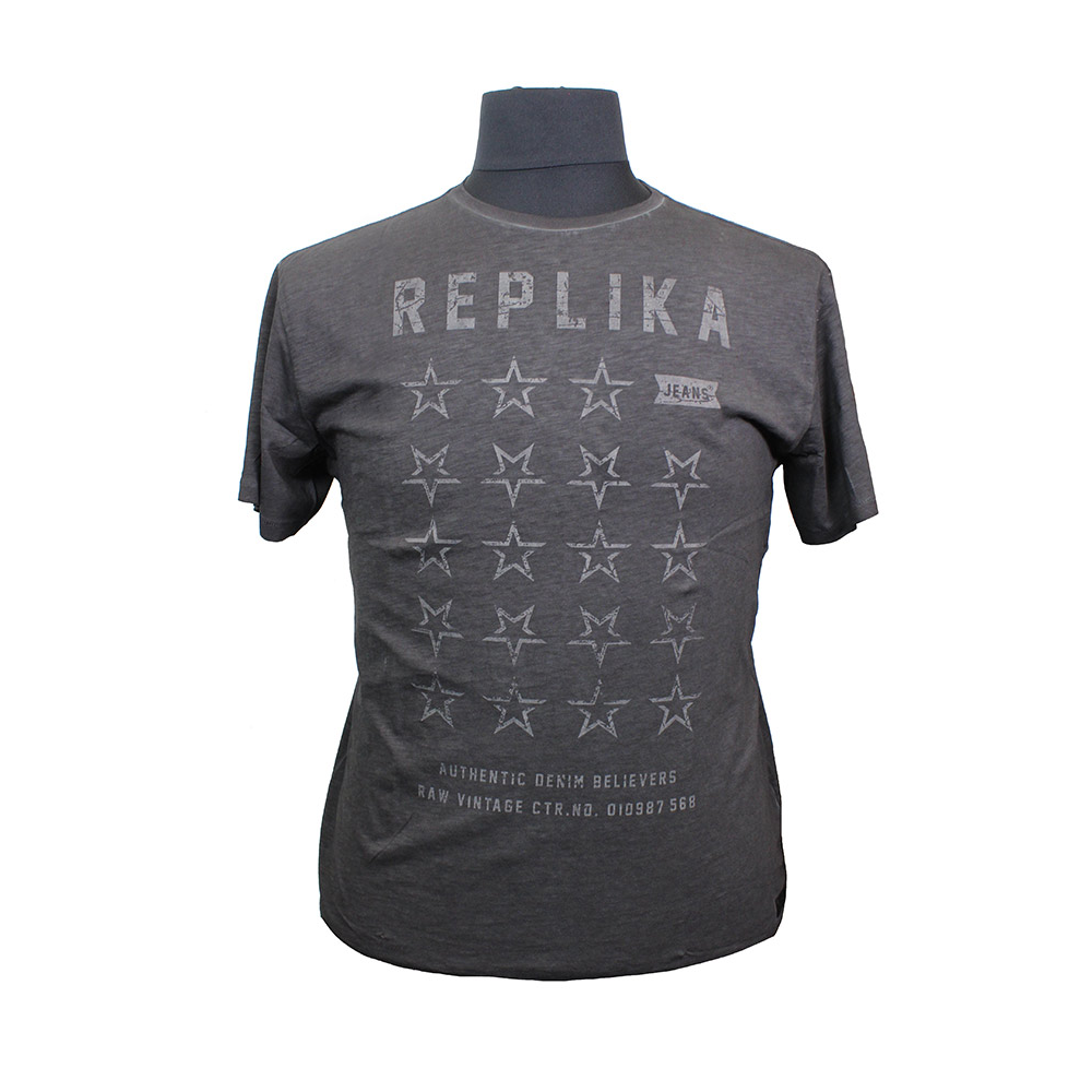 Replika 83311 Cotton Stars Print Fashion Tee