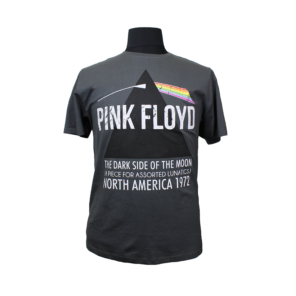 Replika 83370 Cotton Licensed Pink Floyd North America 1972 Print Tee