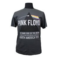 Replika 83370 Cotton Licensed Pink Floyd North America 1972 Print Tee