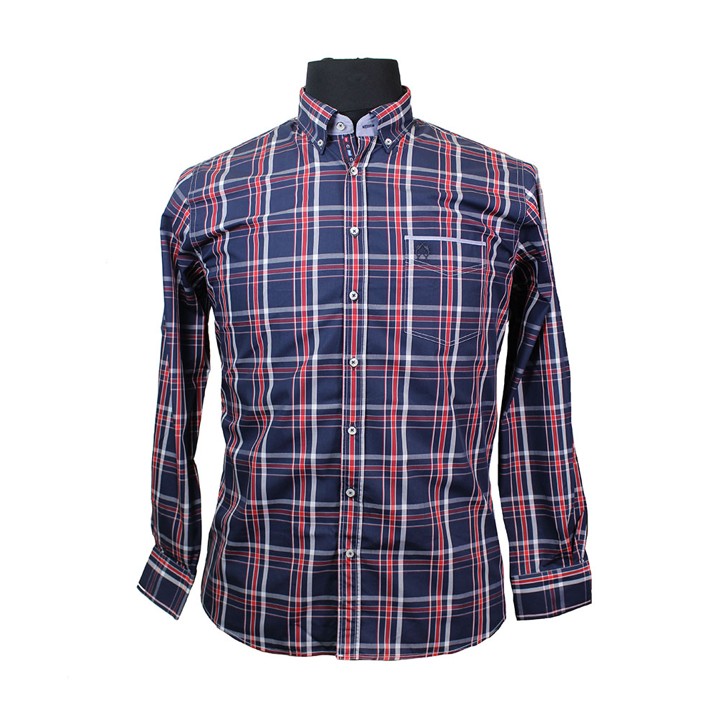 Campione 1707039 Pure Cotton Multi Check Buttondown Collar Shirt