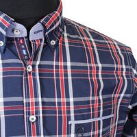 Campione 1707039 Pure Cotton Multi Check Buttondown Collar Shirt