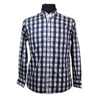 Campione 1707035 Pure Cotton Check Design Buttondown Collar Shirt