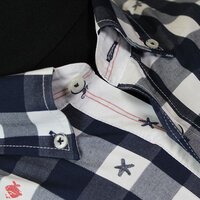 Campione 1707035 Pure Cotton Check Design Buttondown Collar Shirt