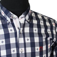 Campione 1707035 Pure Cotton Check Design Buttondown Collar Shirt