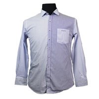 Campione 1807005 Pure Cotton Multi Stripe with Elbow Patch Feature Shirt