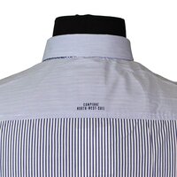 Campione 1807005 Pure Cotton Multi Stripe with Elbow Patch Feature Shirt