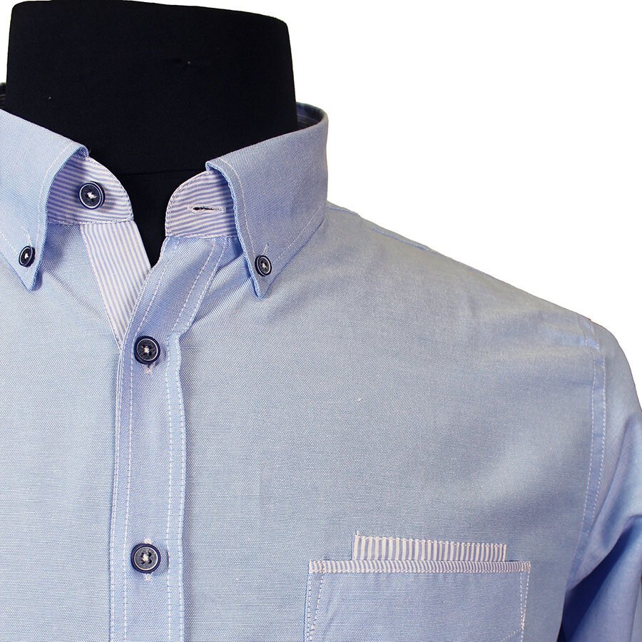 Campione 1707011 Cotton Mix Oxford Weave Buttondown Collar Shirt ...