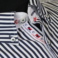 Campione 1707023 Pure Cotton Bengal Stripe Buttondown Collar Shirt