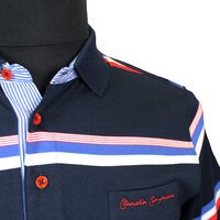 Campione 1917010 Pure Cotton Horizontal Stripe Polo