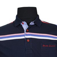 Campione 1917010 Pure Cotton Horizontal Stripe Polo