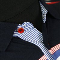 Campione 1917010 Pure Cotton Horizontal Stripe Polo