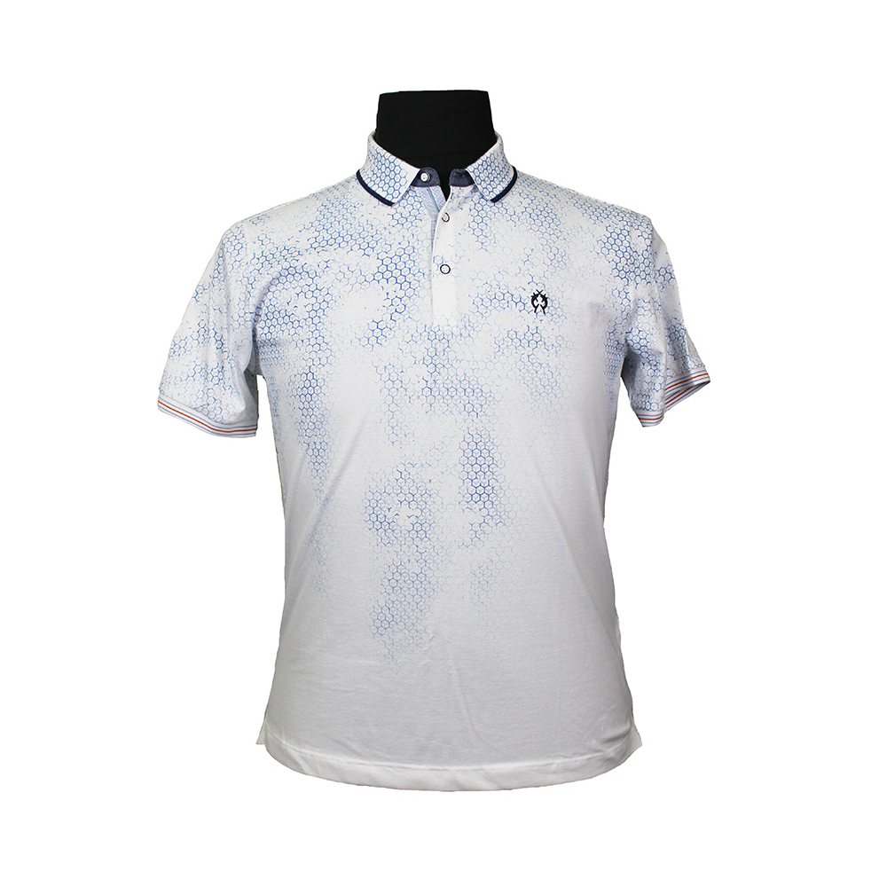 Campione 1097407 Cotton Stretch Honeycomb Pattern Polo