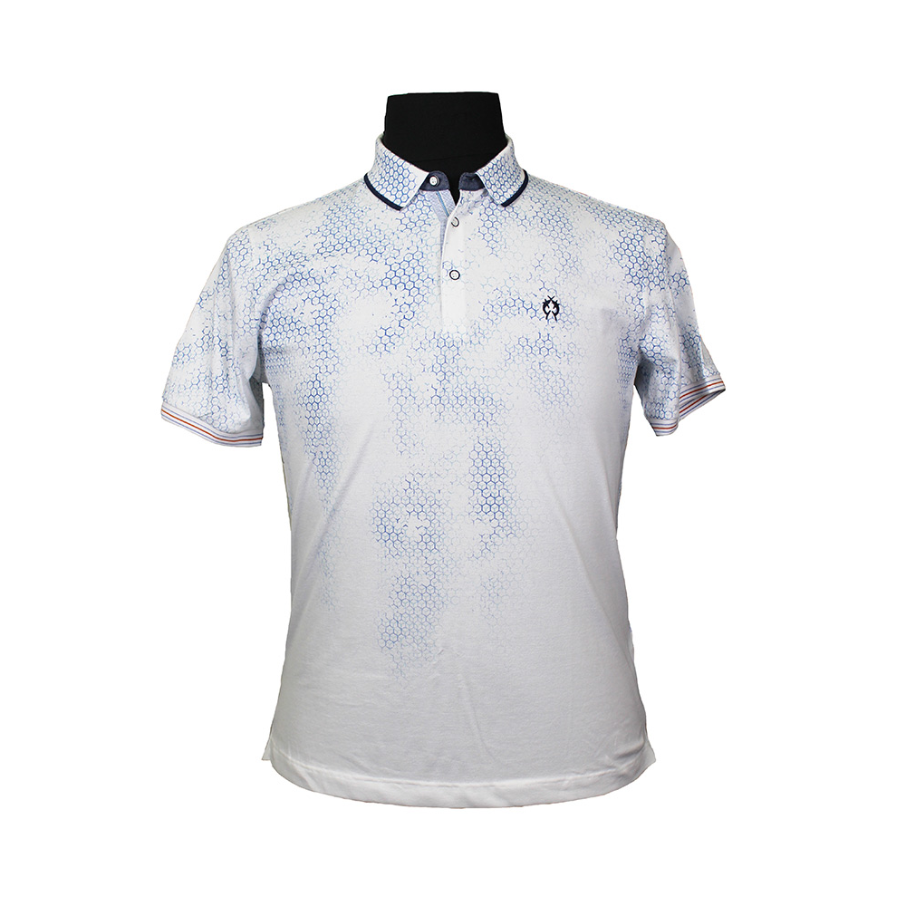 Campione 1097407 Cotton Stretch Honeycomb Pattern Polo