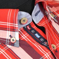 Campione  Pure Cotton Multi Check Buttondown Collar Shirt