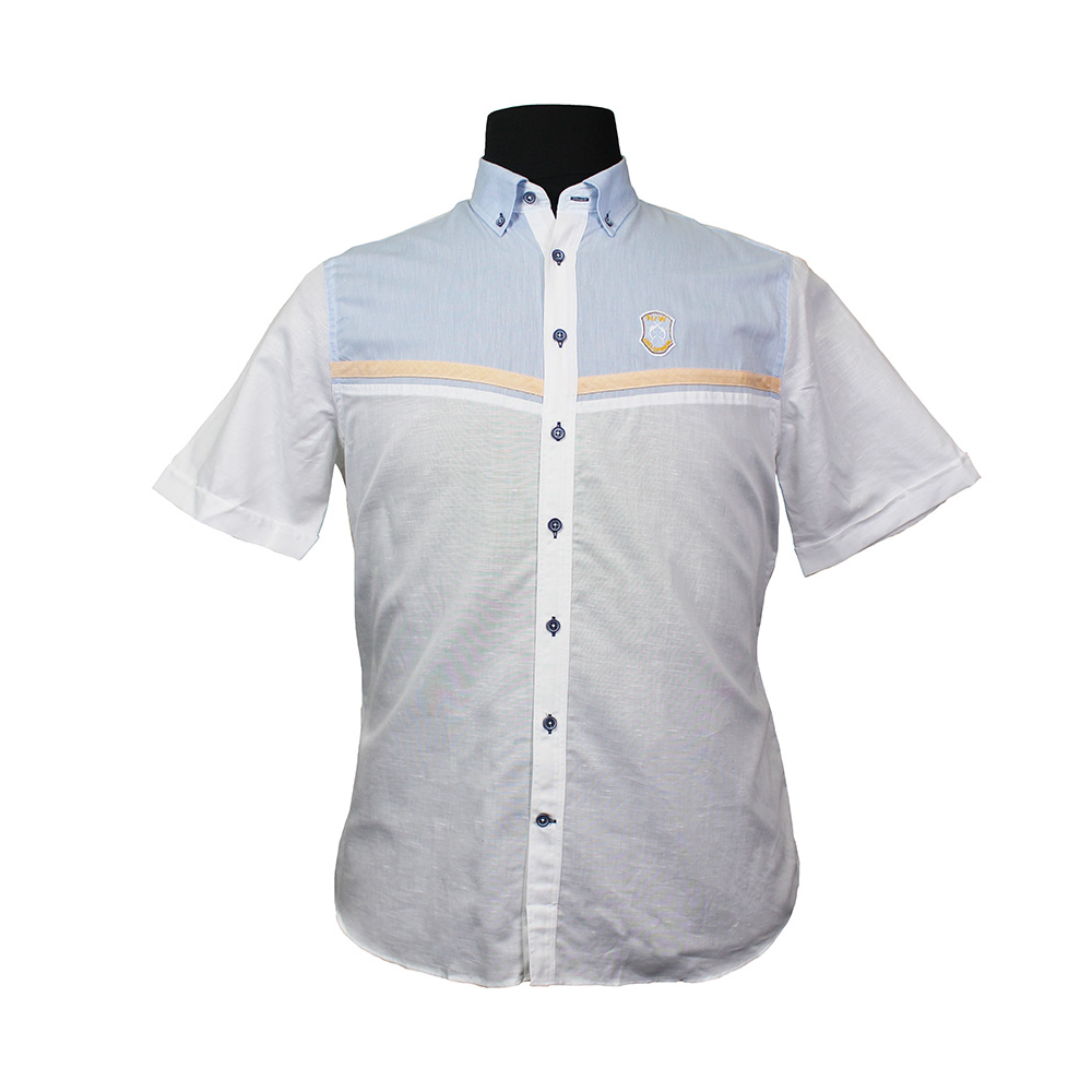 Campione 1707406 Cotton Linen Delgarda Logo Buttondown shirt