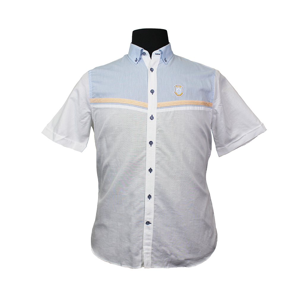 Campione 1707406 Cotton Linen Delgarda Logo Buttondown shirt